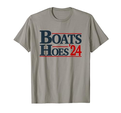 Boats and Hoes 2024 Election Funny T-Shirt