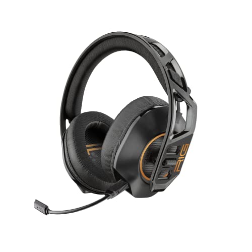 RIG 700HD Ultralight Wireless Gaming Headset with Removable Noise Canceling Microphone for PC, Mac, PS4, PS5, USB - Black/Copper (NOT Compatible with Xbox)