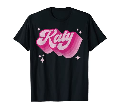 Katy First Name Vintage 70s Style Personalized Female Retro T-Shirt