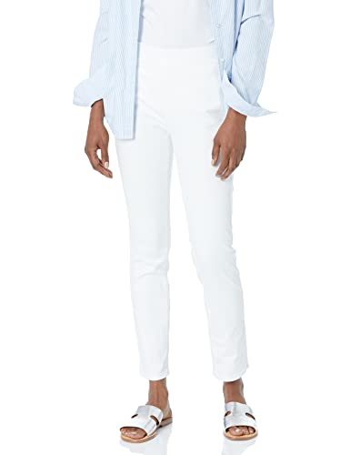 NYDJ womens Pull-on Skinny Ankle | Slimming & Flattering Fit Jeans, Optic White, 10 US