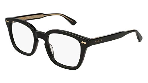 Gucci Rectangular Eyeglasses GG0184O 001 Black 50mm 0184