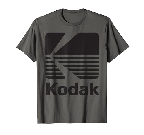 80's Vintage Kodak Logo - Black T-Shirt