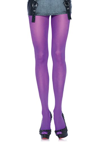 Leg Avenue Womens Nylon Tights, O/S, Purple