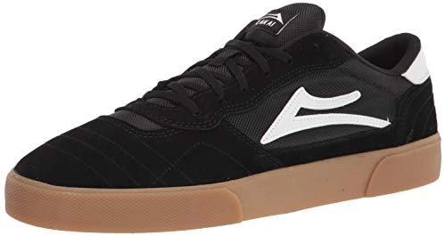 Lakai Footwear Mens Mens Cambridge Skate Shoe, Black/Gum Suede, 10.5 US