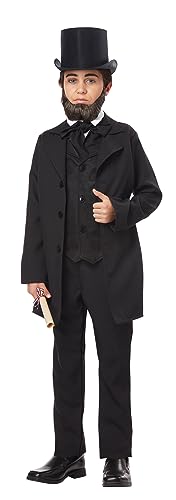 California Costumes Boys Abraham Lincoln Costume Medium (8-10), Black