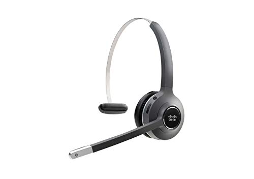 CISCO Headset 561, Wireless Single On- Ear DECT Headset with Multi-Source Base for US & Canada, Charcoal, 1-Year Limited Liability Warranty (CP-HS-WL-561-M-US=)