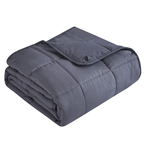 Topcee Weighted Blanket (20lbs 60'x80' Queen Size) for Adult All-Season Summer Fall Winter Cooling Breathable Heavy Microfiber Material with Glass Beads Big Blanket Soft Thick Comfort