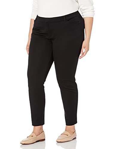 Amazon Essentials Women's Skinny Ankle Pant, Black, 8 Short