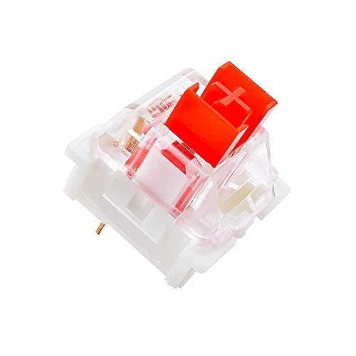 outemu (Gaote Red Switches 3 Pin DIY Replaceable Gateron&Cherry MX Equivalent Switches for Mechanical Gaming Keyboard (20 PCS) … (Red)