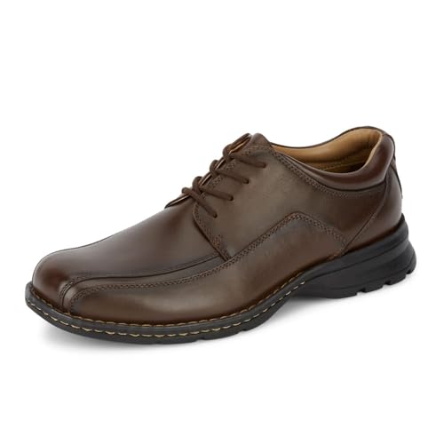 Dockers Men’s Trustee Leather Oxford Dress Shoe,Dark Tan,8 M US