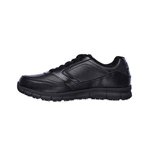 Skechers Men's Nampa Food Service Shoe, Black, 11.5 Wide