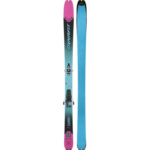 Dynafit Women's Seven Summits Plus Ski Set - Skis, Bindings, & Climbing Skins for Backcountry Skiing - Flamingo/Reef - 158 cm