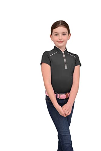 Chestnut Bay SkyCool Performance Rider Youth Sport Shirt (as1, Alpha, l, Regular, Raven)
