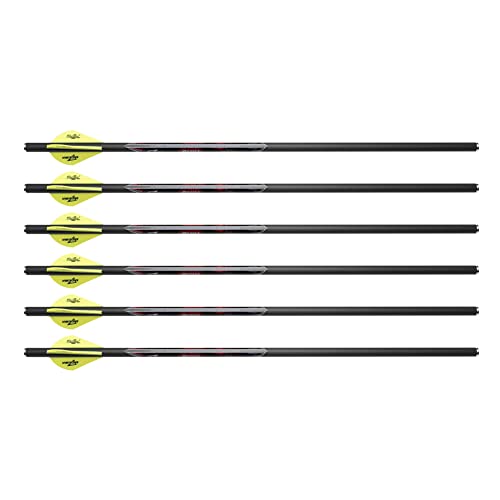 Excalibur Quill 16.5' Carbon 250 Grain Crossbow Arrows for Use Twinstrike and Micro Series Crossbows - 6 Pack
