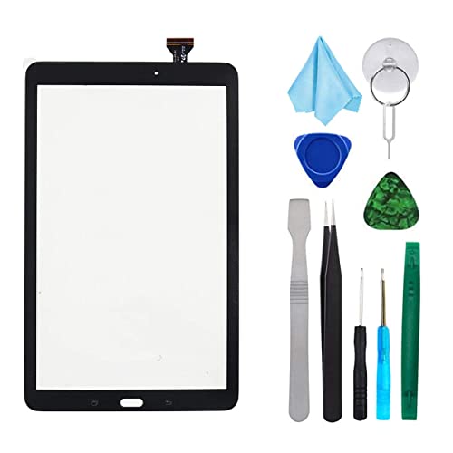 Black Original Touch Screen Digitizer for Samsung Galaxy Tab A 10.1 - Glass Replacement Parts for T580 T585 SM-T580 SM-T585 2016 (Not Include LCD) with Tools Kit + Pre-Installed Adhesive