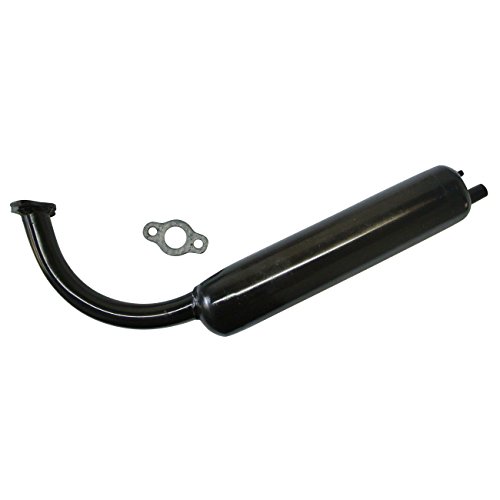 sthus 40mm Black Muffler Stock Exhaust Pipe for 49cc 50cc 60cc 66cc 80cc Motorized Bicycle 2-Stroke