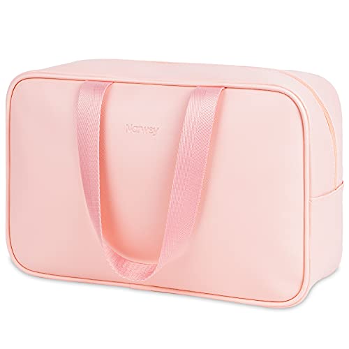 Full Size Toiletry Bag Women Large Cosmetic Bag Travel Makeup Bag Organizer Medicine Bag for Toiletries Essentials Accessories (Large, Pink)