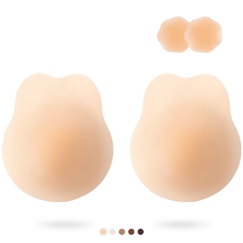 APOWUS Lift Ultra-Thin Sticky Bra,Adhesive Bras Push Up Invisible, Backless Strapless Bra Pasties Nipple Covers