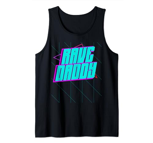 Rave Daddy House Music Techno Music Rave Party Fathers Day Tank Top