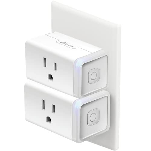 Kasa Smart Plug HS103P2, Smart Home Wi-Fi Outlet Works with Alexa, Echo, Google Home & IFTTT, No Hub Required, Remote Control,15 Amp,UL Certified, (Pack of 2) White