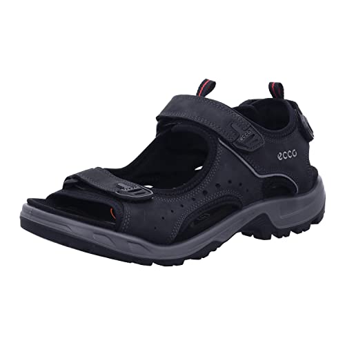 ECCO Men's Yucatan Double Side Bar Sport Sandal, Black, 11-11.5