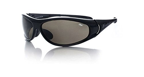 Bolle bollé Sport Spiral Sunglasses (Shiny Black/Polarized TNS), Medium/Large