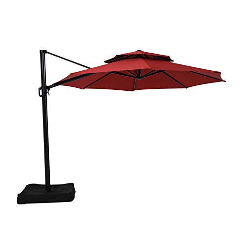 Garden Winds Replacement Canopy Top Cover for the Lowe's Offset YJAF-819R Umbrella - RipLock 350 - READ DESCRIPTION BEFORE YOU BUY