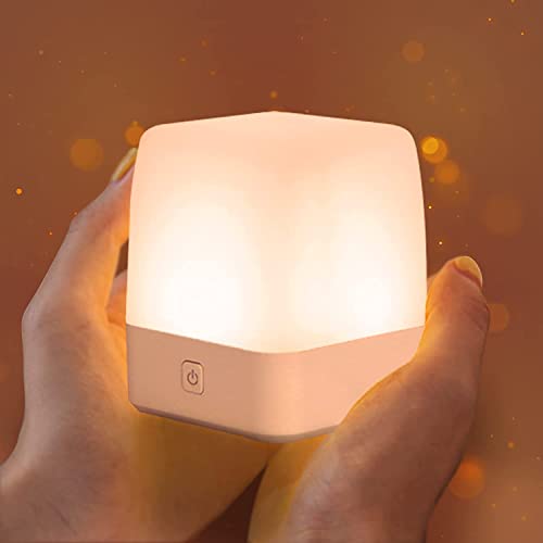 IZETIANZHE Night Light for Kids, LED Touch Baby Night Light for Breastfeeding, Dimmable Nightlight for Bedroom Nursery Lamp Rechargeable Portable Night Light with Memory Function Bedside Light