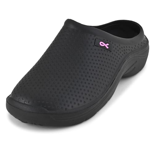 Comfort Trends Clogs for Women Nurse Shoes - Slip Resistant Shoes Garden Clogs (Black Honeycomb, Numeric_7)