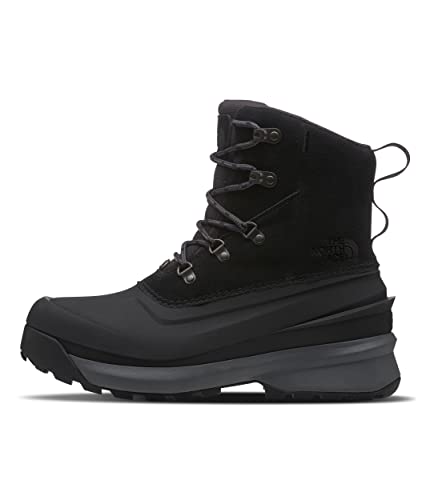 THE NORTH FACE Men's Chilkat V Insulated Snow Boot, TNF Black/Asphalt Grey, 11