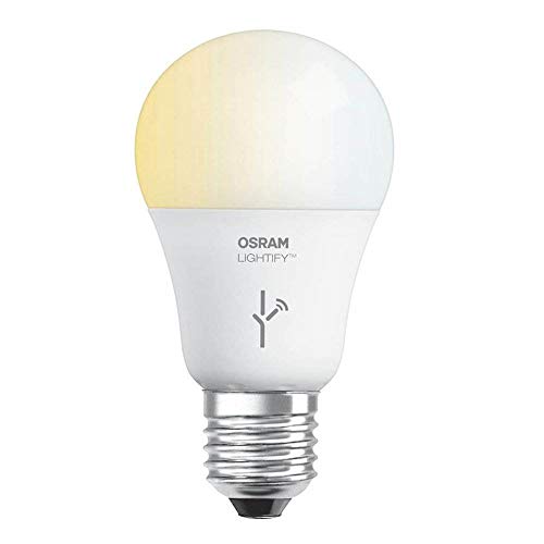 OSRAM LIGHTIFY A19 Smart Adjustable White LED, Dimmable, 9.5W, Hub Required