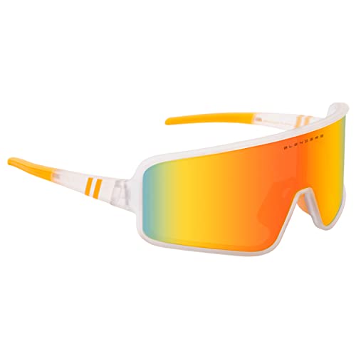 Blenders Eyewear Eclipse – Polarized Sunglasses – Wrap-Around Lens – 100% UV Protection – Unisex – Saturn Cloud