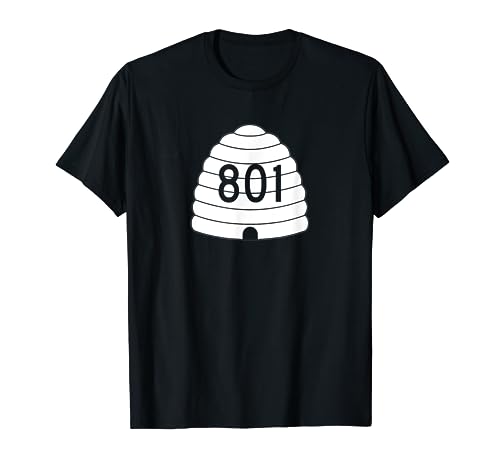 UTAH 801 Beehive State Area Code T-Shirt