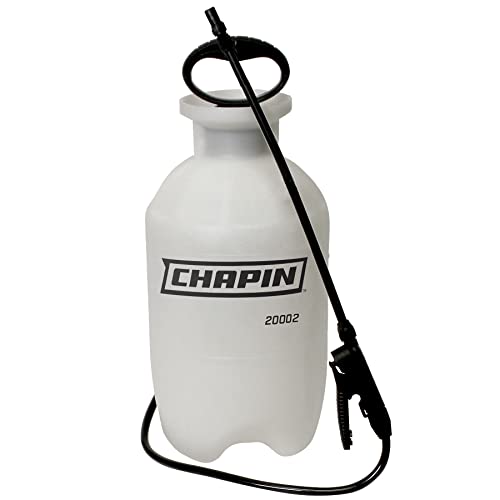 Chapin 20002 Made in USA 2 -Gallon Lawn and Garden Pump Pressured Sprayer, for Spraying Plants, Garden Watering, Lawns, Weeds and Pests, Translucent White