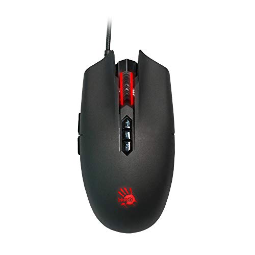 Bloody SP80 Optical Switch Gaming Mouse - Fastest Mouse Switch in Gaming - Enthusiast Grade Gaming Sensor - 8 Programmable Buttons - Non-Slip Rubberized Texture - Black - 12,000 FPS
