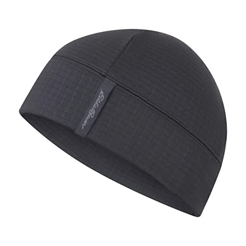 Eddie Bauer Men's Cold Weather Heavyweight Mini-Grid Fleece Hat Cap (One Size Fit Most), Black