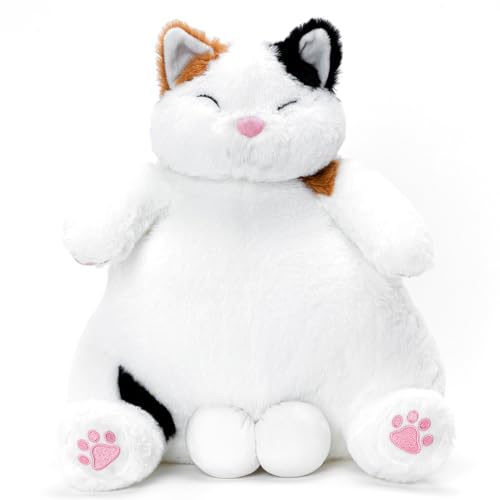 OOPSHANA Fat Plush Cat Stuffed, Cute Lazy Cat Plush Toys, Stuffed Plush Dolls, Christmas/Birthday Gift for Friends