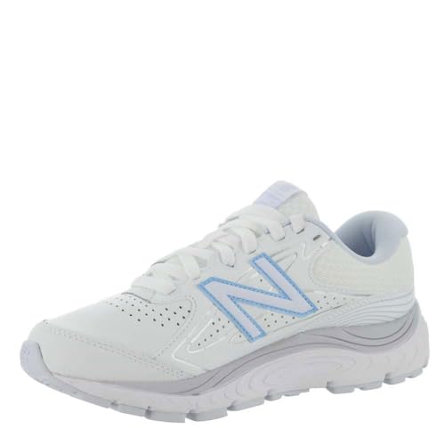 New Balance Women's 840 V3 Walking Shoe, White/Silent Grey, 10