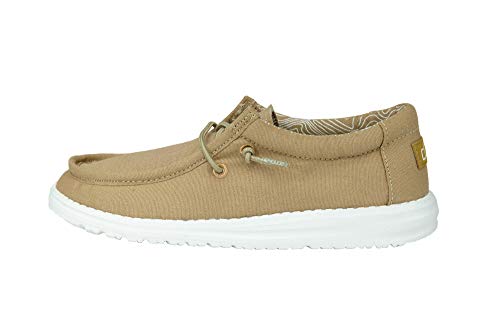 Hey Dude Boy's Wally Youth Tan Size 13 | Boy’s Shoes | Boy's Lace Up Loafers | Comfortable & Light-Weight