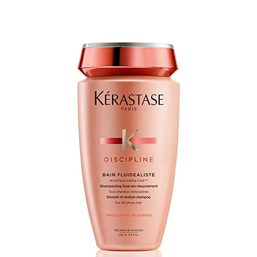 KERASTASE Smoothing Anti-Frizz Sulfate-Free Shampoo with Morpho-Keratine for All Hair Types, 8.5 Fl Oz