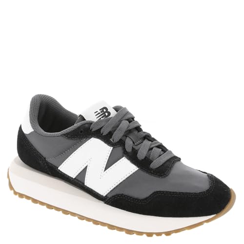 New Balance Women's 237 V1 Classic Sneaker, Black/Magnet/Sea Salt, 9