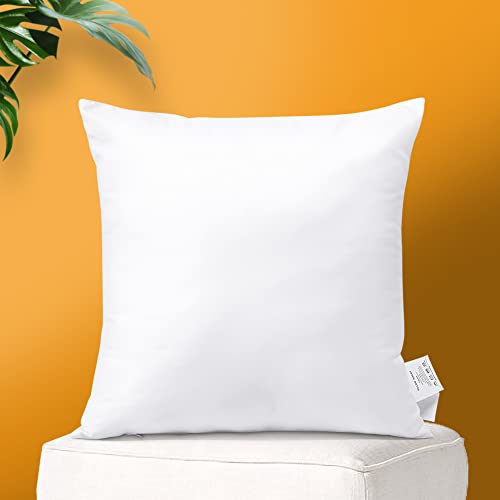 OTOSTAR Throw Pillow Insert 20 x 20 Inch Premium Fluffy Pillow Stuffer Decorative Square Pillow Insert with Zips Cushion Inner Decorative Cushion for Sofa Bed Couch Stuffer Pillow (1 Pack, 20''x20'')