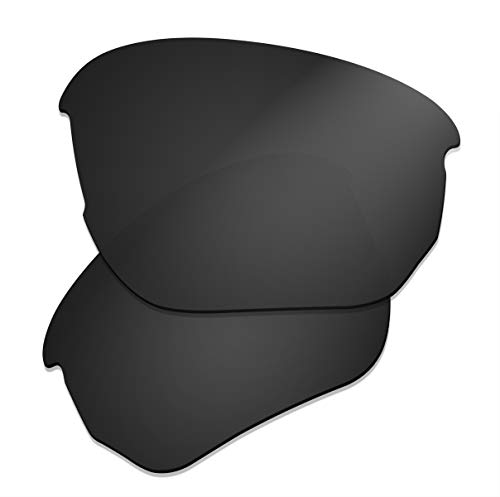 Prizo Polarized Replacement Lenses for Oakley Flak Beta OO9363 Sunglasses (Dark Black)