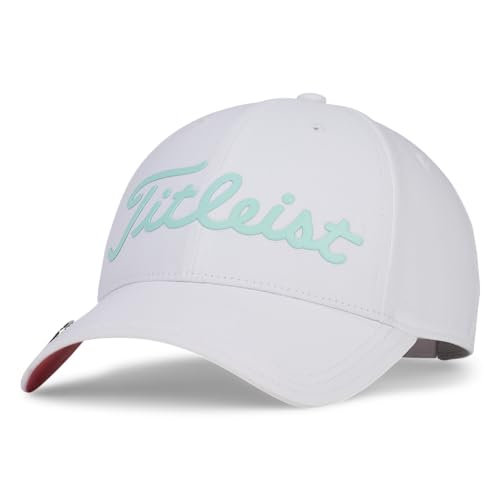 Titleist Women's Standard Performance Ball Marker Golf Hat, White/Sea Glass