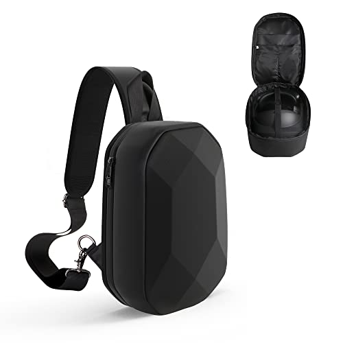 Hard Carrying Case for Meta Quest 3 JSVER Black Backpack Travel Case for Oculus Quest 3/ Quest 2/ Quest Pro VR Gaming Accessories Compatible with Elite Straps