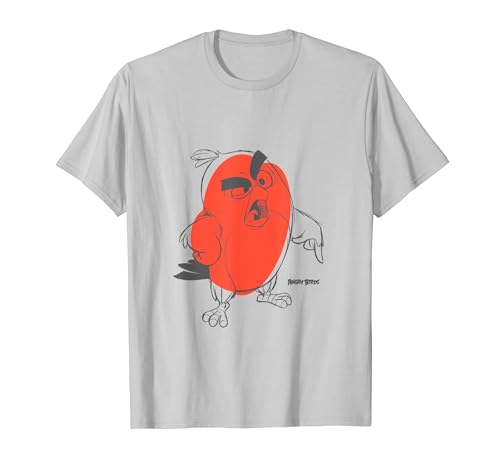 Angry Birds Red Character Sketch Official Merchandise T-Shirt