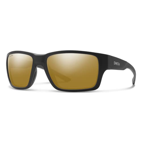 SMITH Outback Active Sunglasses - Matte Black | Chromapop Polarized Bronze Mirror