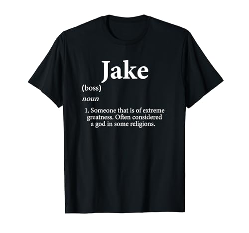 Jake Definition Personalized Name Costume For Jake T-Shirt