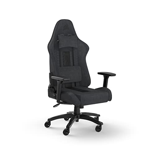 Corsair TC100 Relaxed Gaming Chair, One Size, Gray and Black