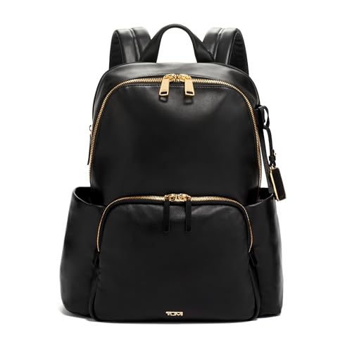 TUMI - Voyageur Ruby Leather Backpack - Women's Backpack & Computer Bag - For Everyday Use & Travel - Black/Gold
